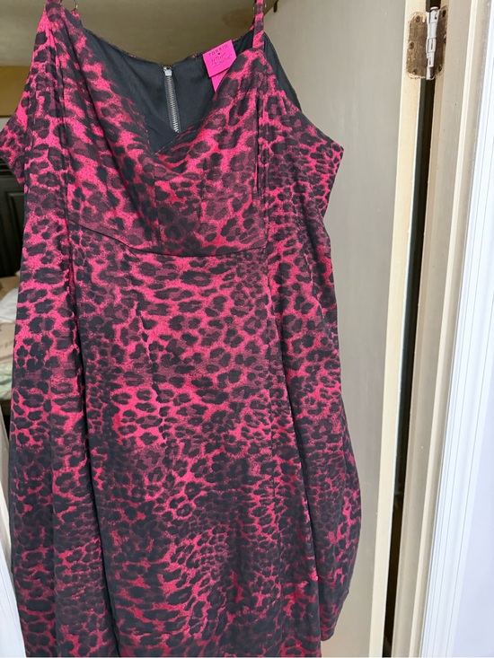 torrid Dresses & Skirts - torrid Hot Pink and Black Leopard Slip Dress